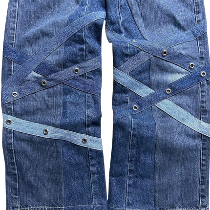 Strapped denim