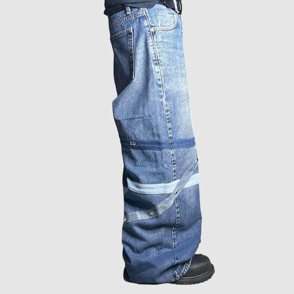 Stud Strapped Denim